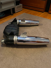 ‘86 - ‘87 Honda Shadow VT700C - VT750C OE Mufflers