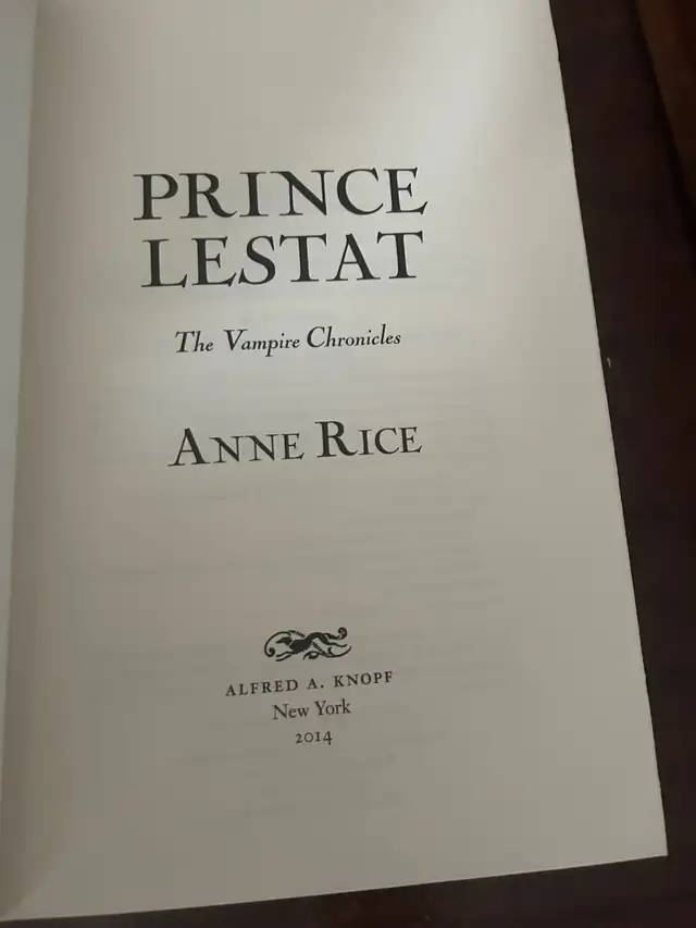 Anne Rice - Prince Lestat a novel in Fiction in City of Toronto - Image 6