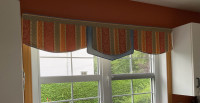 Rideaux (valences) de confection couturière. 