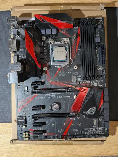 Intel i5 7th Gen Quad-Core + ASUS ROG STRIX B250H Gaming MoBo, View more