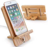 Natural Bambo Phone/Tablet Stand