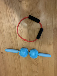 Body massager and resistance band