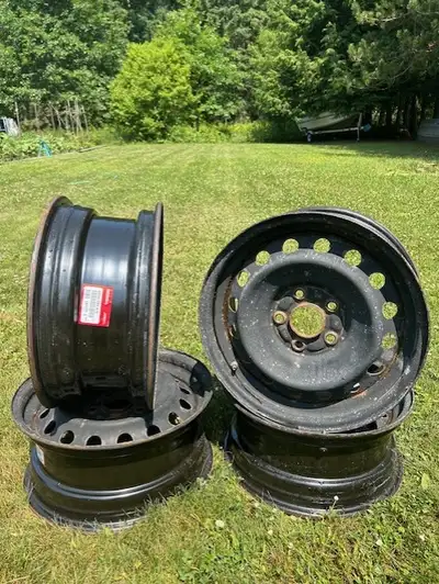 17" rims off Civic. Used for snow tires for 5 seasons