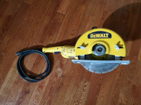 12" DeWalt cut off machine landscaping concrete saw