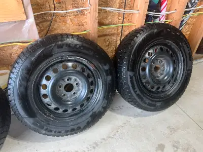 4 winter tires 16” inch Directional Used for two winters New rims