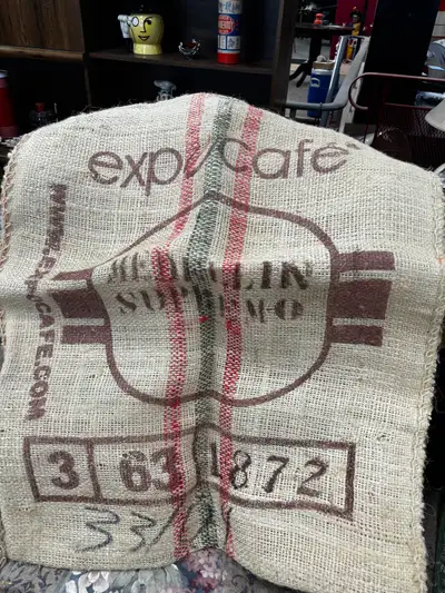 Burlap Coffee Bean Sacks , View more