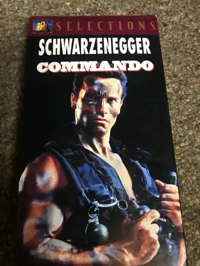 Arnold COMMANDO Action Movie Vintage VHS Cassette Tape, View more