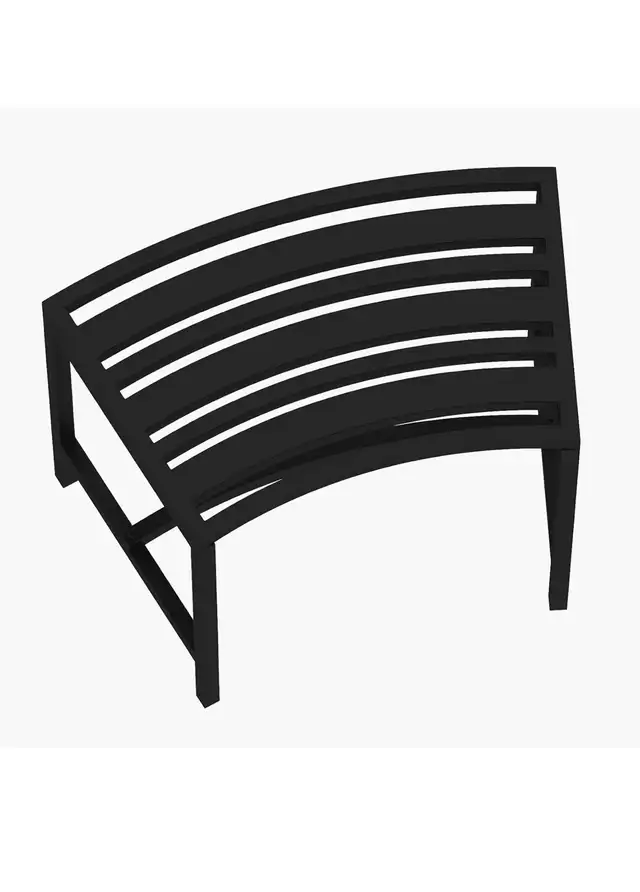 Metal Curved Fire Pit Bench Set of 4, Outdoor Fire Pit Seating,  in Patio & Garden Furniture in Hamilton - Image 8