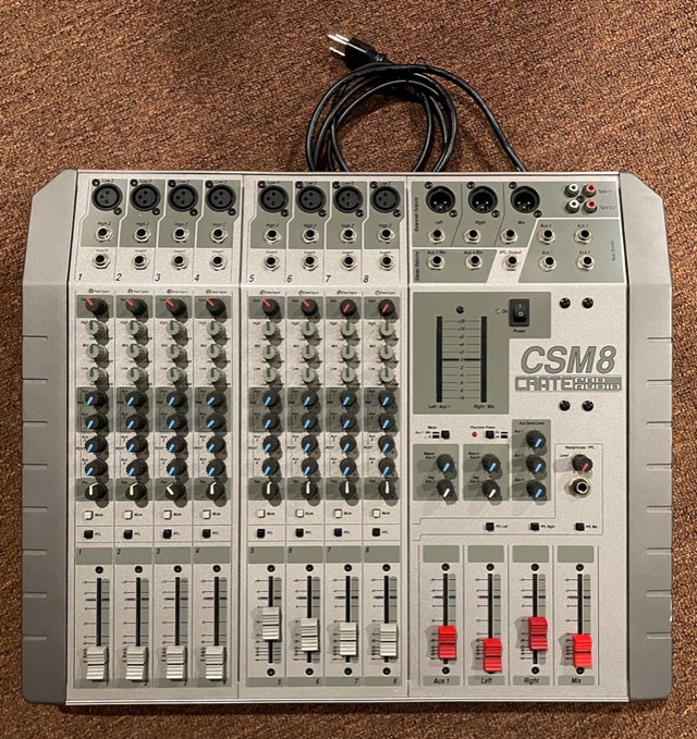 Mixer Crate Pro Audio CSM8 Pro Audio & Recording Equipment