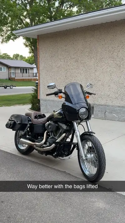 07 FXDB DYNA 96” with 255 CVO cams Bassani 2:1 Big sucker Intake Rebuilt front forks with heavy weig...
