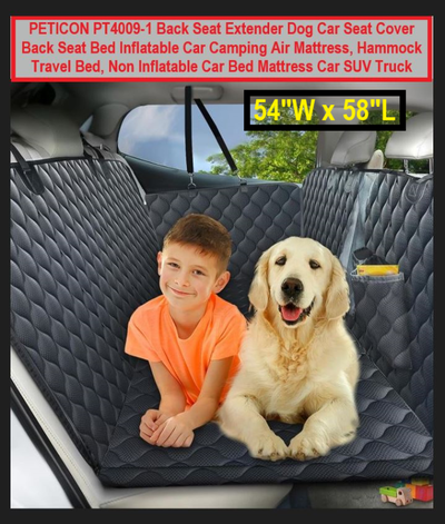 (NEW) Back Seat Dog Cover Extender Car SUV Truck PETICON ‎PT4009, View more