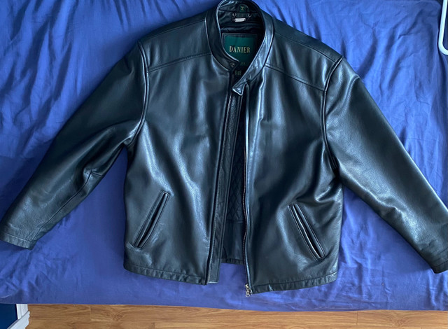 Danier sport leather jacket size large  in Men's in Bedford - Image 3