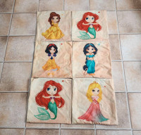 Disney Princess Pillow Cases Ariel Jasmine Belle Snow White