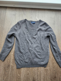 Women's Grey merino wool sweater