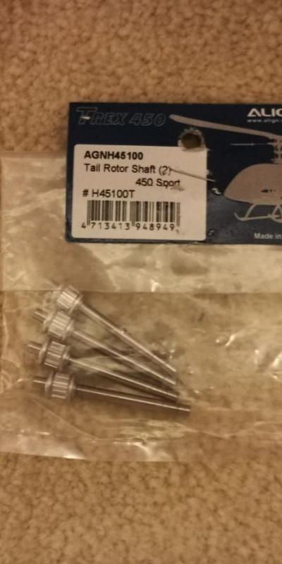 ALIGN TAIL ROTOR SHAFT (4 pieces)   AGNH45100 in Hobbies & Crafts in Mississauga / Peel Region