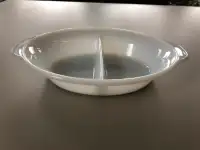VINTAGE  FIRE  KING DIVIDED  DISH