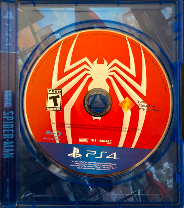 Spider Man PS4 in Sony Playstation 4 in Oakville / Halton Region