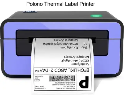 POLONO Thermal Label Printer labels Shipping Packages  parcels, View more