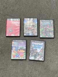 Nintendo GameCube games.  Works on Wii
