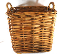 Large Wicker Basket with Handles (18"x18"x18")