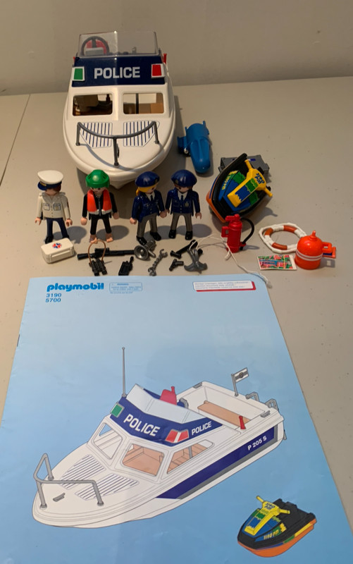Playmobile Police Station and Police Boat Lot in Toys & Games in London - Image 2