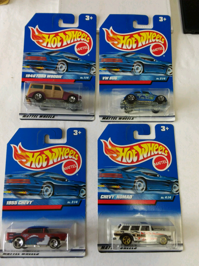 1999 RELEASE MINT CONDITION 1940 FORD WOODIE VW BUG 1955 CHEVY CHEVY NOMAD