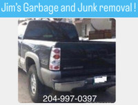Jim’s Garbage and Junk removal call 204 997-0397
