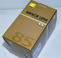 brand new nikon 85 1.4 G portrait lens