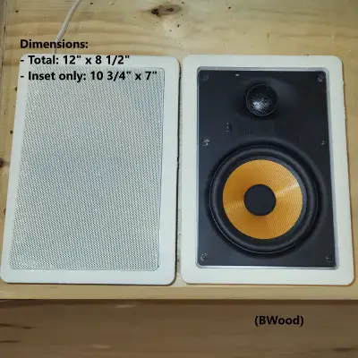 Speaker - RBH, In-Wall and Ceiling Speakers, Rectangular, Pair, View more