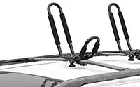 Kayak rack J bar with straps