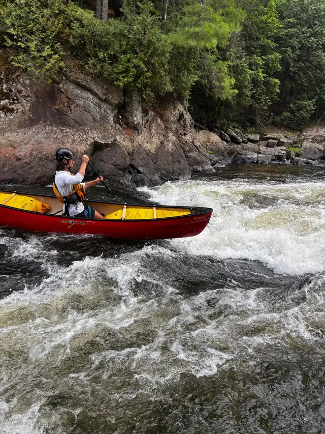 Introductory and Advanced Solo Canoeing Course on Whitewater