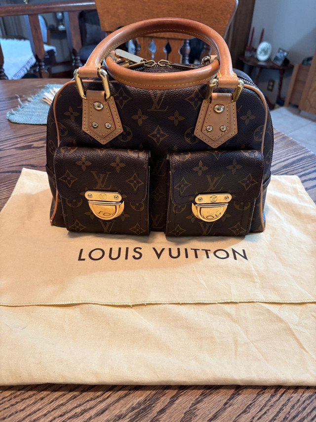 Authentic Louis Vuitton Manhattan PM Bag – Monogram Canvas in Women's - Bags & Wallets in Strathcona County