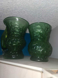 Set of Green Vases