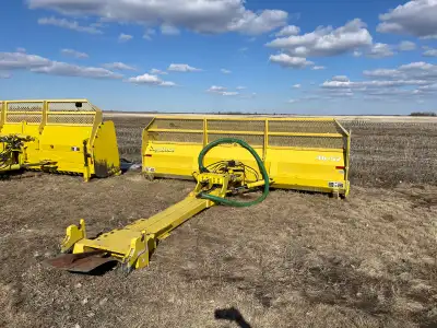 14 foot Degelman Blade to an 8R John Deere Tractor. Call or text for more information 780-two 0 eigh...