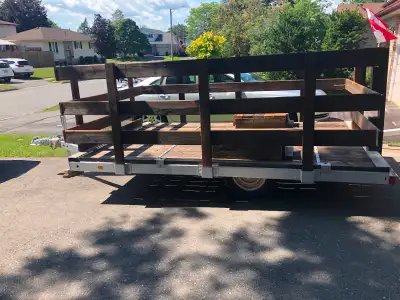 Carry motorcycle or snowmobile, dump runs, etc. 74” wide, 118” long. 40” between wheel well boxes. 5...
