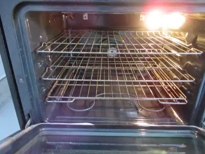 Double oven, convection bake and smooth top stove, View more