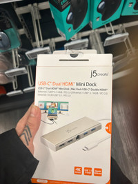 USB-C Dual HDMI mini Duck j5 create 