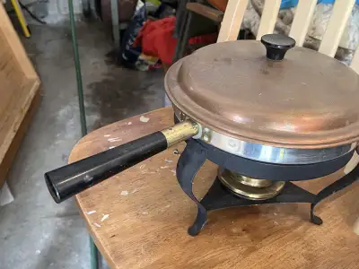 MCM Revereware copper pan and chafing dish, View more