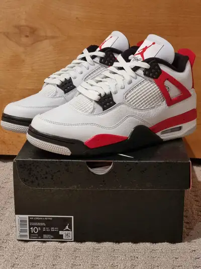 Brand New - Deadstock - Air Jordan 4 Retro Red Cement Shoes, View more
