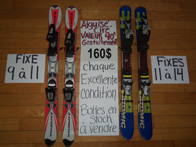 Plusieurs snowblades mini ski avec fixe de ski alpin dans Ski  à Trois-Rivières
