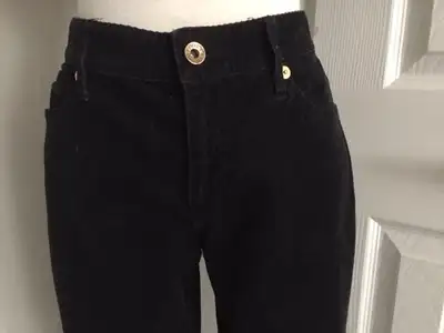 Woman's Juicy Couture Jeggings Black Ankle Zip Skinny Jeans Mid Rise Pockets Size 28 Juicy Jean Cout...