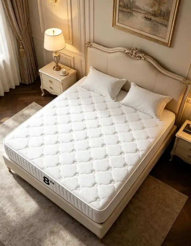Brand New 8 inches White coloured Mattresses for Sale in Beds & Mattresses in Delta/Surrey/Langley - Image 3