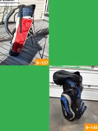 8 – GOLF BAGS – High End to Entry Level – See Description