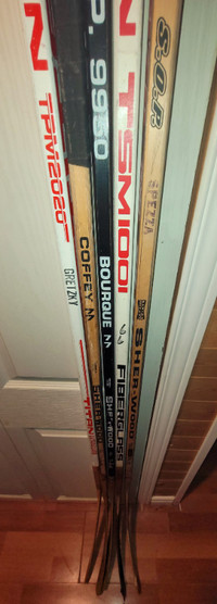 Game-used authentic NHL hockey sticks with signatures for sale