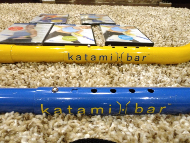 Exercise Katami Bar with 4 DVD Video Work Out Routines Like New in Exercise Equipment in Kitchener / Waterloo - Image 2
