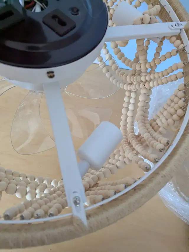 Boho Beaded Ceiling Fan with Light & Remote Control – 20 Inch Fl in Indoor Lighting & Fans in Mississauga / Peel Region - Image 8