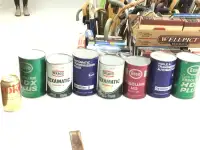 7 Oil Cans - Full.  $10 - $20 each.