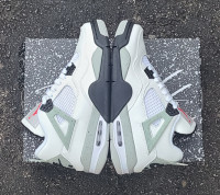 Jordan Retro 4 White cement shoe Basketball Shoes