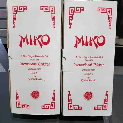 Antique Miko dolls new in box, View more