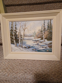 Canadian midcentury oil painting by Anna Jalava